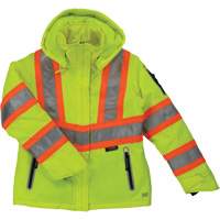 Womens Insulated Flex Safety Jacket, Polyester, High Visibility Lime-Yellow, X-Small Groupe Belzile Dickner