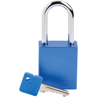 Lockout Padlock, Safety Padlock, Keyed Different, Aluminum, 1-1/2" Width Groupe Belzile Dickner