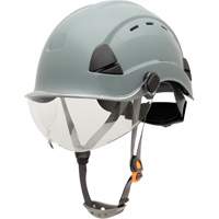 Fibre Metal Safety Helmet, Non-Vented, Ratchet, Grey SHJ275 | Dickner Inc