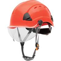 Fibre Metal Safety Helmet, Non-Vented, Ratchet, Red SHJ277 | Dickner Inc