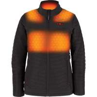 M12 Heated Axis Jacket with Battery, Women's, Large, Black Groupe Belzile Dickner