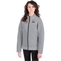 M12 Heated Axis Jacket with Battery, Women's, Small, Grey Groupe Belzile Dickner
