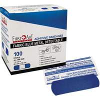 Bandages, Rectangular/Square, 3", Fabric Metal Detectable, Sterile Groupe Belzile Dickner