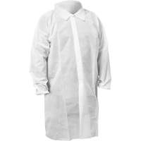 KleenGuard KGA10 Lab Coat, Medium, White Groupe Belzile Dickner