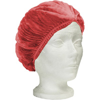 Bonnet bouffant pliss&eacute; RONCO Care, Polypropyl&egrave;ne, 24", Rouge Groupe Belzile Dickner