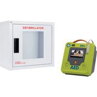Ensemble armoire murale et défibrillateur AED 3<sup>MC</sup>, Semi-automatique, Anglais, Classe 4 SHJ775 | Dickner Inc