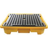 4-Drum Spill Pallet, 66 US gal. Spill Capacity, 57.5" x 57.5" x 12" Groupe Belzile Dickner