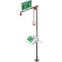 Douche combin&eacute;e avec cuvette ferm&eacute;e en ABS et entr&eacute;e inf&eacute;rieure, Socle Groupe Belzile Dickner