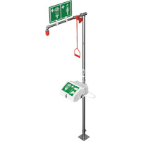 Douche combin&eacute;e avec cuvette ferm&eacute;e en ABS et entr&eacute;e inf&eacute;rieure, Socle Groupe Belzile Dickner