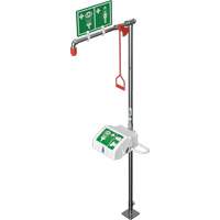 Douche combin&eacute;e avec cuvette ferm&eacute;e en ABS et entr&eacute;e sup&eacute;rieure, Socle Groupe Belzile Dickner