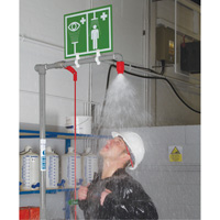 Douche combin&eacute;e avec cuvette ferm&eacute;e en ABS et entr&eacute;e sup&eacute;rieure, Socle Groupe Belzile Dickner