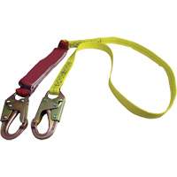 External Energy Absorber Lanyard with 3/4" Hook, 6', Snap Hook Center, Snap Hook Leg Ends, Polyester Groupe Belzile Dickner