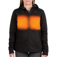 M12 Heated Hoodie with Battery, Women's, Medium, Black, Poly-Cotton Groupe Belzile Dickner