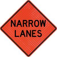 Quadra Flex Roll-Up Sign with Traffic Control Person Ahead Symbol Groupe Belzile Dickner