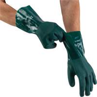 Gants verts &agrave; double enduit, 12" lo, PVC, Doublure en Jersey de coton, 70 mils Groupe Belzile Dickner