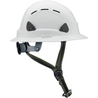 Fibre Metal Climbing Style Helmet with Full Brim, Meets CSA Type 2, Ratchet Suspension, Vented Groupe Belzile Dickner