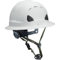 Fibre Metal Climbing Style Helmet with Full Brim, Meets CSA Type 2, Ratchet Suspension, Vented Groupe Belzile Dickner