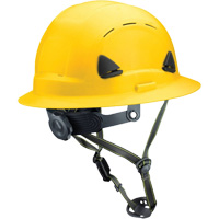 Fibre Metal Climbing Style Helmet with Full Brim, Meets CSA Type 2, Ratchet Suspension, Vented Groupe Belzile Dickner
