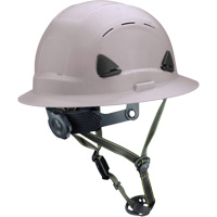 Fibre Metal Climbing Style Helmet with Full Brim, Meets CSA Type 2, Ratchet Suspension, Vented Groupe Belzile Dickner