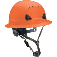 Fibre Metal Climbing Style Helmet with Full Brim, Meets CSA Type 2, Ratchet Suspension, Vented Groupe Belzile Dickner
