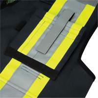 6679 High-Visibility Antimicrobial Mesh-Back Surveyor Vest, Black, Small, Polyester Groupe Belzile Dickner