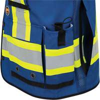 6681 High-Visibility Antimicrobial Mesh-Back Surveyor Vest, Royal Blue, Small, Polyester Groupe Belzile Dickner