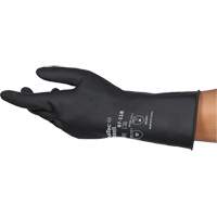 Gants r&eacute;sistants aux produits chimiques AlphaTec 87-118, Taille Petit/7, 12,6" lo, Latex de caoutchouc, Doublure en Coton, 31-mil Groupe Belzile Dickner
