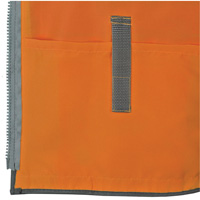 Pioneer Mesh Back Zip Front Surveyor Safety Vest, High Visibility Orange, Small, Polyester Groupe Belzile Dickner