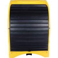 Palette contre les d&eacute;versements &agrave; couvercle dur pour 4 barils, 68,11" lo x 61,61" la x 83,07" h, Capacit&eacute; de charge 1433 lb Groupe Belzile Dickner