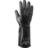 874 Chemical-Resistant Gloves, Size Small/7, 14" L, Butyl Rubber, 13.78-mil Groupe Belzile Dickner