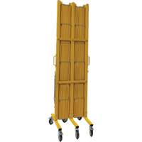 Barri&egrave;re extensible, 84" h x 20' lo, Jaune Groupe Belzile Dickner