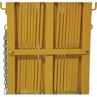 Barri&egrave;re extensible, 84" h x 20' lo, Jaune Groupe Belzile Dickner