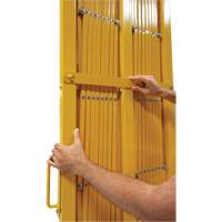 Barri&egrave;re extensible, 84" h x 20' lo, Jaune Groupe Belzile Dickner