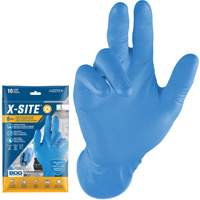 Grippaz Disposable Gloves, Small, Nitrile, 8-mil, Powder-Free, Blue Groupe Belzile Dickner