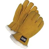 Driver's Gloves, Medium, Split Deerskin Palm, Sherpa Inner Lining Groupe Belzile Dickner
