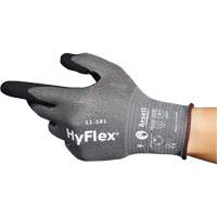 Gants industriels ultral&eacute;gers 11-581 HyFlex, Taille 6, Calibre 21, Rev&ecirc;tement Nitrile, Enveloppe en Nylon/PEHP/Tungst&egrave;ne/Spandex, ASTM ANSI niveau A6 Groupe Belzile Dickner