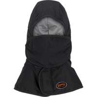 Pioneer 765A Flame-Resistant Quilted Hard Hat Liner with Long Neck & Detachable Mouthpiece, Black/Grey, Cotton/FR-Tech&reg;/Modacrylic/Nylon Groupe Belzile Dickner