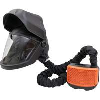 PEAKAIR DEFENDER Visor with Flip-Front & X90VX Blower Kit, Facepiece Respirator/Welding Helmet, Lithium-Ion Battery Groupe Belzile Dickner