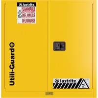 Utili-Guard+ Flammable Safety Cabinet, 30 gal., 1 Door, 43" W x 44" H x 22" D Groupe Belzile Dickner