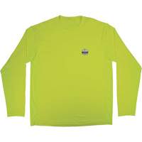 Chill-Its 6689 Cooling Long Sleeve Sun Shirt with UV Protection, High-Visibility Lime-Yellow, Small Groupe Belzile Dickner
