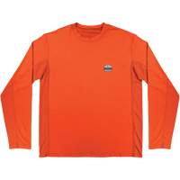 Chill-Its 6689 Cooling Long Sleeve Sun Shirt with UV Protection, Orange, Small Groupe Belzile Dickner