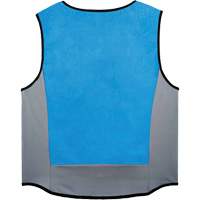 Chill-Its 6667 Wet Evaporative Cooling Vest with Zipper Closure, Medium, Blue Groupe Belzile Dickner