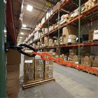 Ensemble de barri&egrave;re &agrave; chaîne magn&eacute;tique pour l'entrep&ocirc;t, Orange Groupe Belzile Dickner