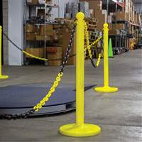 Chaîne de barri&egrave;re en plastique &agrave; deux couleurs, Vert/Blanc Groupe Belzile Dickner