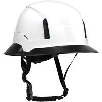 Wide Clip-On Full Brim for RZRBack Climbing Helmet, White Groupe Belzile Dickner
