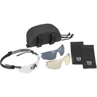 Combat Safety Glasses Kit, Clear/Copper/Smoke Lens, Anti-Fog/Anti-Scratch, ANSI Z87+ Groupe Belzile Dickner