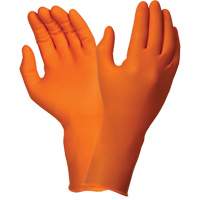 Gants jetables TOUCHNTUFF 93-800, 6,5/7, Latex/N&eacute;opr&egrave;ne/Nitrile, 23,6-mils, Sans poudre, Orange Groupe Belzile Dickner