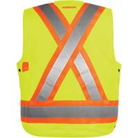 High-Visibility Surveyor's Vest, High Visibility Orange, Small, Polyester Groupe Belzile Dickner