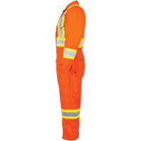 High-Visibility Lined Canvas Overalls, Small, High Visibility Orange Groupe Belzile Dickner