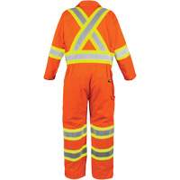 High-Visibility Unlined Coveralls, Small, High Visibility Orange Groupe Belzile Dickner